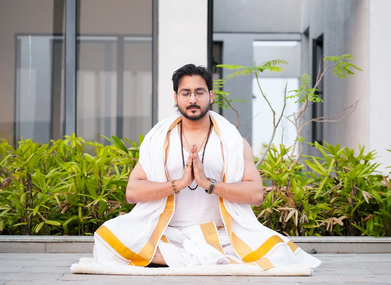 Brahmasthan sacred center in Vastu Shastra architecture at Nabatara Institute showing open peaceful space