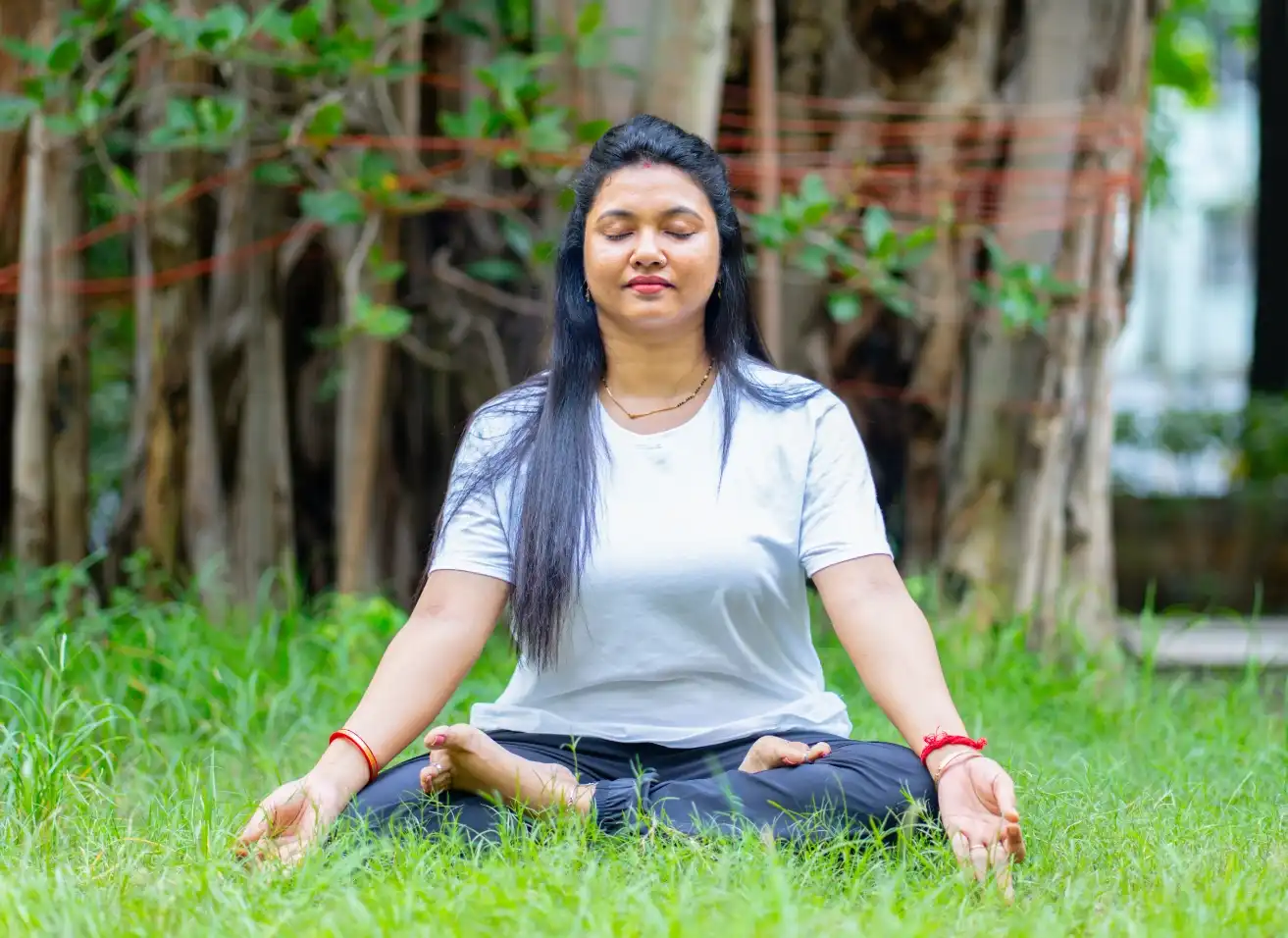 Students practicing authentic Kundalini awakening techniques at Nabatara Institute through yoga, mantra, and breath