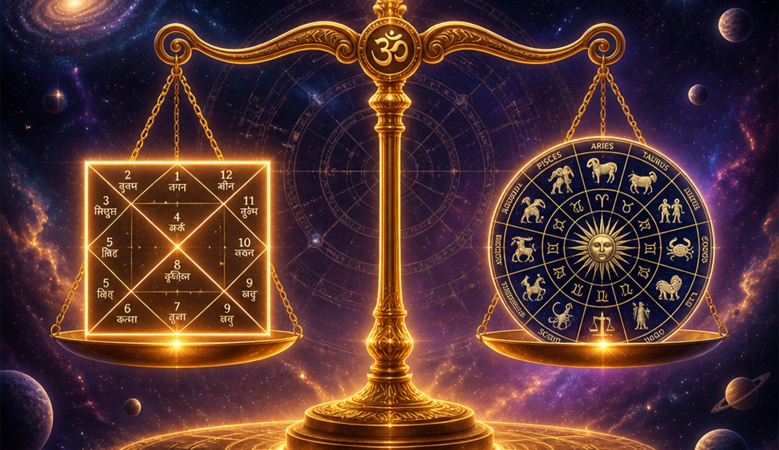 Vedic and Western astrology comparison for career predictions at Nabatara Foundation