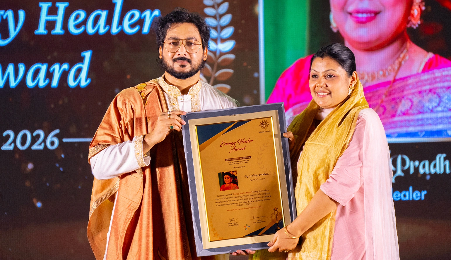 Students receiving Nabatara certification at Nabatara Foundation with Gaurav Tribedi